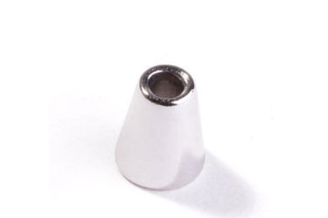 Kordelenden, 4mm, silber, 2 Stück